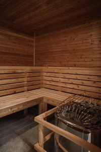 wooden sauna